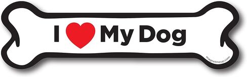 ملصق مغناطيسي Magnet Me Up I Love My Dog Bone، مقاس 2 × 7 بوصة، مغناطيس سيارات عالي التحمل لسيارة شاحنة الدفع الرباعي in Saudi Arabia