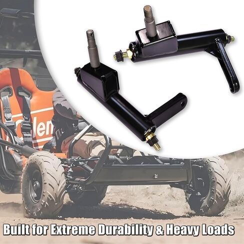 مجموعة مفاصل التوجيه المغزلية شديدة التحمل من JNDO (يسار ويمين) لـ Coleman KT196، KT194، CK196-T مفاصل كروية 26 مم، هيكل من الفولاذ المقوى يناسب 196cc Go-Karts و4-Wheeler Quads in Kuwait