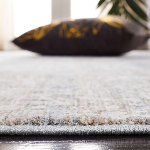SAFAVIEH Webster Collection Runner Rug - 2'6" x 10', Grey & Beige, Distressed Viscose Design, Ideal for High Traffic Areas in Living Room, Bedroom (WBS326G) in Saudi Arabia