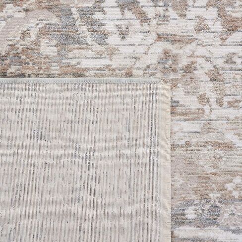 SAFAVIEH Webster Collection Runner Rug - 2'6" x 10', Grey & Beige, Distressed Viscose Design, Ideal for High Traffic Areas in Living Room, Bedroom (WBS326G) in Saudi Arabia