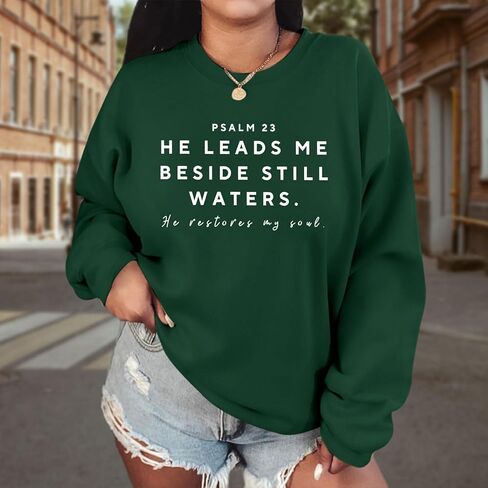 Christian God Sweatshirts for Women Jesus Faith Bible Verse Hoodie Religious Inspirational Graphic Long Sleeve Shirt in Saudi Arabia
