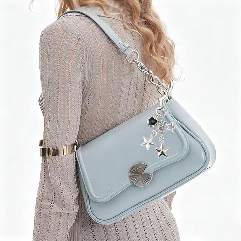 Star Charm Keychain Cute Bag Purse Handbag Accessories Y2K Aesthetic KeyChain for Women in Saudi Arabia