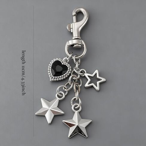 Star Charm Keychain Cute Bag Purse Handbag Accessories Y2K Aesthetic KeyChain for Women in Saudi Arabia