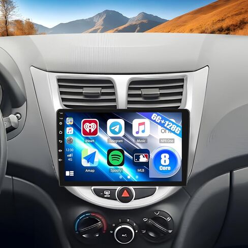 2G+64G Android 13 Car Stereo for Hyundai Accent 2012-2017 with Wireless Carplay Android Auto 9" Touchscreen Car Radio with GPS Navigation HiFi WiFi Bluetooth FM/RDS Radio AHD Backup Camera Head Unit in Saudi Arabia