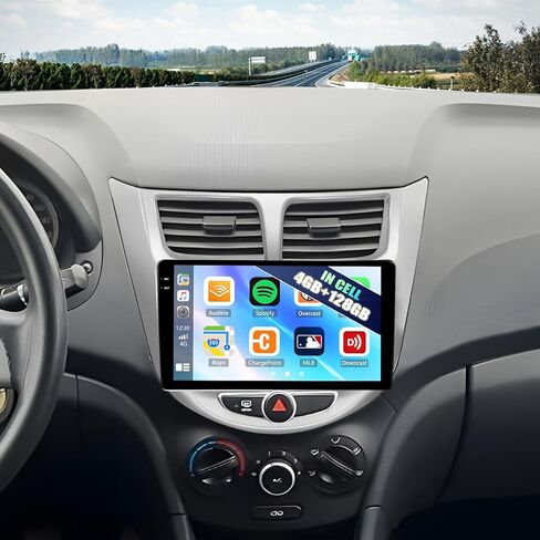 2G+64G Android 13 Car Stereo for Hyundai Accent 2012-2017 with Wireless Carplay Android Auto 9" Touchscreen Car Radio with GPS Navigation HiFi WiFi Bluetooth FM/RDS Radio AHD Backup Camera Head Unit in Saudi Arabia