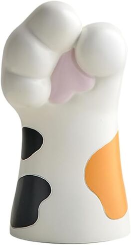 WAIT FLY Cat Paw Vase for Flower Dry Flower Hydroponic Planter Resin Decorative Vase for Home Room Office Party Wedding-Orange in Kuwait