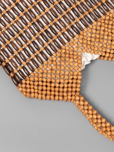 Womens Wooden Beaded Bag Woven Purse Small tote bag Handmade Handbag Clutch in Saudi Arabia