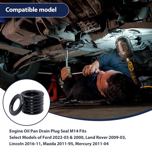 35 قطعة M14Rubber استنزاف المكونات طوقا استبدال 097-139 ، F0RD-5066453 ، F5TZ-6734-BA النفط عموم استنزاف المكونات الختم لفورد فوكس (21.7x13.5 مللي متر) in Kuwait