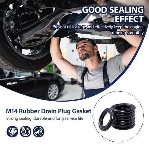 35 قطعة M14Rubber استنزاف المكونات طوقا استبدال 097-139 ، F0RD-5066453 ، F5TZ-6734-BA النفط عموم استنزاف المكونات الختم لفورد فوكس (21.7x13.5 مللي متر) in Kuwait