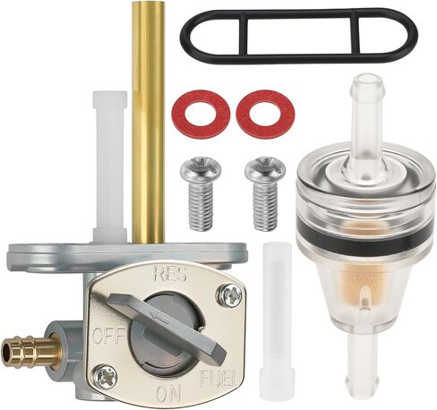 JAVIK Fuel Valve Petcock Kit For Yamaha Grizzly Raptor Badger Champ 50 80 100 TY350 1985-2008 O.E.M# 55X-24500-02-00 in Saudi Arabia