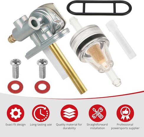 JAVIK Fuel Valve Petcock Kit For Yamaha Grizzly Raptor Badger Champ 50 80 100 TY350 1985-2008 O.E.M# 55X-24500-02-00 in Saudi Arabia