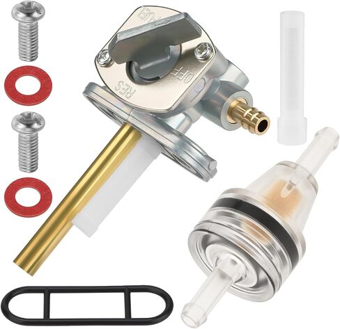 JAVIK Fuel Valve Petcock Kit For Yamaha Grizzly Raptor Badger Champ 50 80 100 TY350 1985-2008 O.E.M# 55X-24500-02-00 in Saudi Arabia