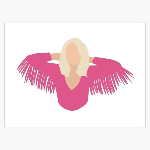 Miranda Lambert Magnetic Reusable Bumper Vinyl Sticker 5" in Saudi Arabia