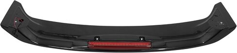 IKON MOTORSPORTS, Trunk Spoiler Compatible with 2006-2011 Honda Civic Sedan 4-Door, OE Style Painted #NH731P Crystal Black Pearl ABS Plastic Rear Trunk Lid Spoiler Wing Lip with 3rd Brake LED Light in Saudi Arabia