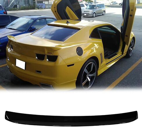 FREEMOTOR802 Rear Window Roof Spoiler Wing, Compatible with 2010-2015 Chevrolet Camaro Coupe, Gloss Black ABS Racing Top Lip Spoiler Visor Deflector Add-on Exterior Replacement Parts in Saudi Arabia