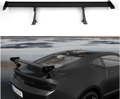 Areyourshop Universal 53" Car GT Wing Rear Trunk Spoiler Adjustable Single Deck, CNC Aluminum, for Honda Civic, Accord, for Subaru WRX, BRZ, for Dodge Charger, Downforce, Stability, Style Upgrade in Saudi Arabia
