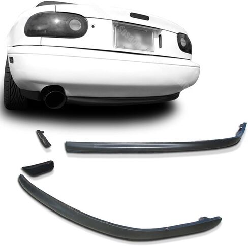 Compatible with/Replacement for Rear Bumper Lip, RS Style PU Rear Lip Spoiler Black, Fits 1990 1991 1992 1993 1994 1995 1996 1997 Mazda Miata MX-5 (NA) 2-Door Convertible in Kuwait