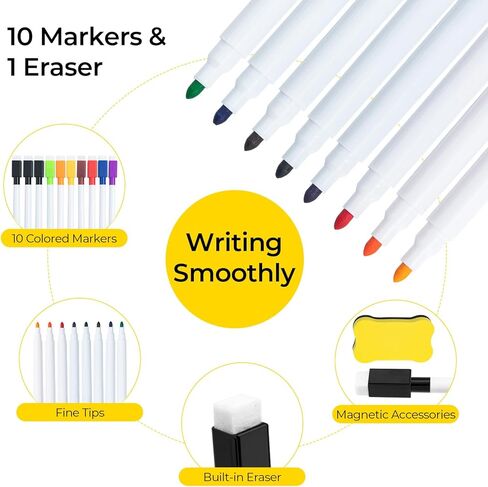 4 Pack Dry Erase Calendar for Fridge, 16.5 x 12 Monthly & Weekly & Daily Chore Chart, Planning Whiteboard with 10 Markers and Eraser, Use for Refrigerator Wall Door- Shopping, Meal/Menu, to Do List in Saudi Arabia
