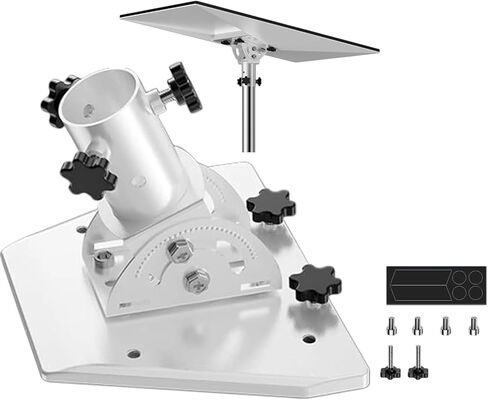 Starlink Gen 3 Pipe Adapter, Starlink Pole Mount Kit Adapter for Starlink Gen 3(V3) Standard and Enterprise Dish, 160° Tilt Adjustable Starlink Gen 3 Roof Mount Plate Mount Pole Pipe Adapter in Saudi Arabia