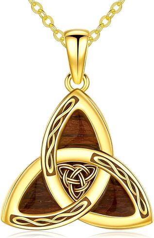 قلادة سلتيك للرجال والنساء 925 من الفضة الاسترليني قلادة خشبية سلتيك مع خشب الأبنوس مجوهرات هدية للرجال والنساء in Kuwait