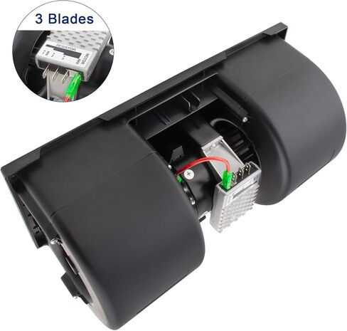 BOXI HVAC Blower Heater Motor w/Fan Cage 12V for Heavy Duty Bus 3-Pin/Replaces 006-A40-22 006A4022 76923 in Saudi Arabia