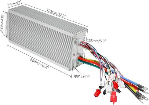 32in Rear Differential Axle Kit for Electric Vehicles, Go Kart, Golf Cart, ATV, Quad, Buggy, Trikes – Includes 60V 2500W Brushless Motor, Controller, Brake Discs, and 4-Stud Wheel Hubs in Kuwait