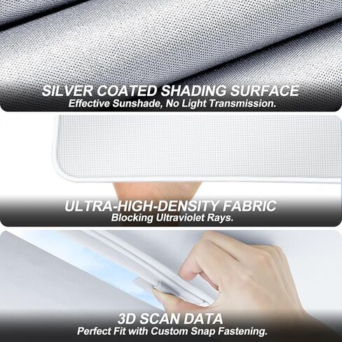 PSLER Roof Sunshades - Fit for 2024 2025 Model 3 Highland Upgraded Glass Sunroof Shade Sunshade Roof Sun Shade Insulation UV Rays Protection for Model 3 Highland Accessories 2024 2025 Beige in Saudi Arabia