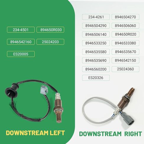 4 قطع مستشعر O2 المنبع متوافق مع Toyota RAV4 3.5L V6 2006-2012، استبدال # 234-9049 234-9022 234-4501 234-4261، 89467-06070 89467-60050 89465-0R030 89465-42160 in Kuwait