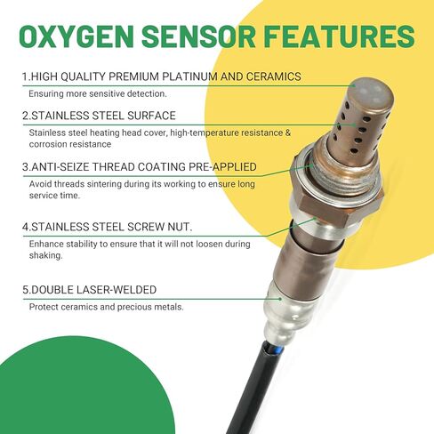 4 قطع مستشعر O2 المنبع متوافق مع Toyota RAV4 3.5L V6 2006-2012، استبدال # 234-9049 234-9022 234-4501 234-4261، 89467-06070 89467-60050 89465-0R030 89465-42160 in Kuwait