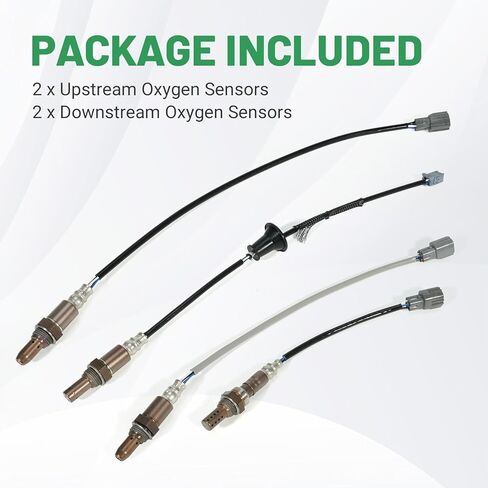 4 قطع مستشعر O2 المنبع متوافق مع Toyota RAV4 3.5L V6 2006-2012، استبدال # 234-9049 234-9022 234-4501 234-4261، 89467-06070 89467-60050 89465-0R030 89465-42160 in Kuwait