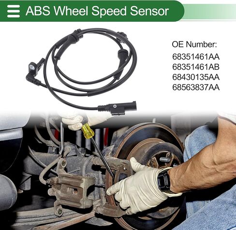 ABS عجلة السرعة الاستشعار ABS الاستشعار No.68351461AA/68351461AB/68430135AA/68563837AA ل جيب كومباس 2015-2020 1 قطعة اليسار الخلفي الأيمن الخلفي in Kuwait