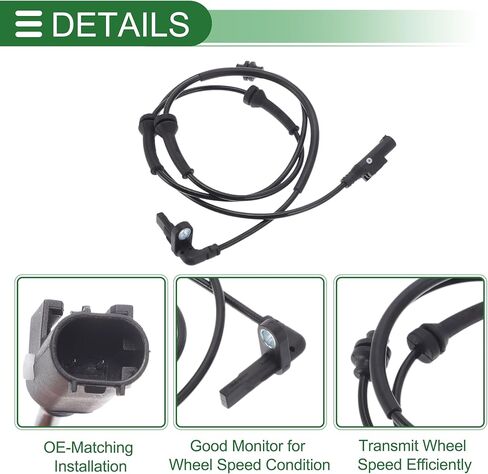 ABS عجلة السرعة الاستشعار ABS الاستشعار No.68351461AA/68351461AB/68430135AA/68563837AA ل جيب كومباس 2015-2020 1 قطعة اليسار الخلفي الأيمن الخلفي in Kuwait