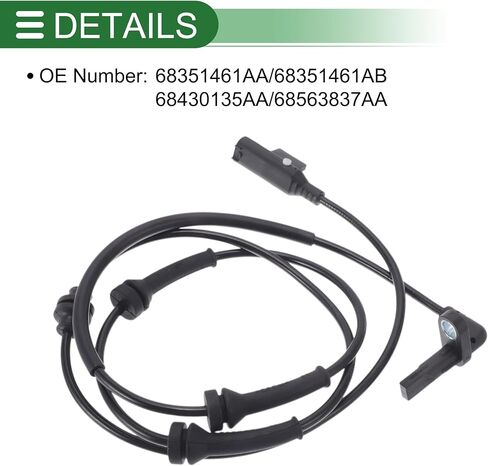 ABS عجلة السرعة الاستشعار ABS الاستشعار No.68351461AA/68351461AB/68430135AA/68563837AA ل جيب كومباس 2015-2020 1 قطعة اليسار الخلفي الأيمن الخلفي in Kuwait