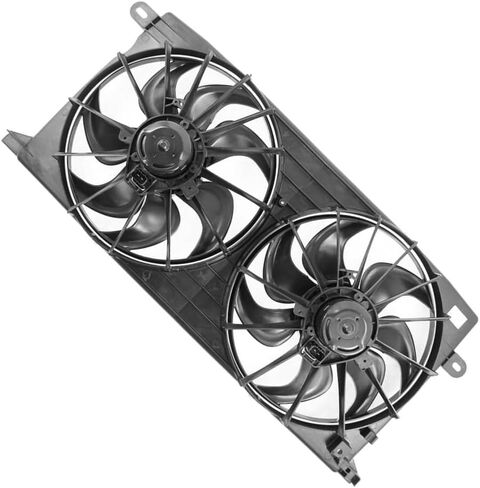 Dual Radiator and Condenser Fan Assembly for Buick LeSabre 2000 2001 2002 2003 2004 2005 for Pontiac Bonneville 2000 2001 2002 2003 2004 2005 1Pcs in Saudi Arabia