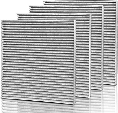 4 قطع فلتر هواء المقصورة لشاحنات Freightliner M2 106 112، 108SD 122SD 114SD نماذج مختارة، فلتر هواء المقصورة لشاحنة ستيرلنج يستبدل 36000006، AF26427، PA5359، 49082، PA10188، ABP N10g in Kuwait