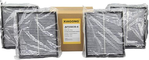 AF55839 (set of 4) cabin air filter with Activated Carbon Compatible with Kenworth T-680 T-880 Peterbilt 567 579 Replace X1987001 PA30093 PA4405 CAF1815P PA30093 AF55839 in Kuwait