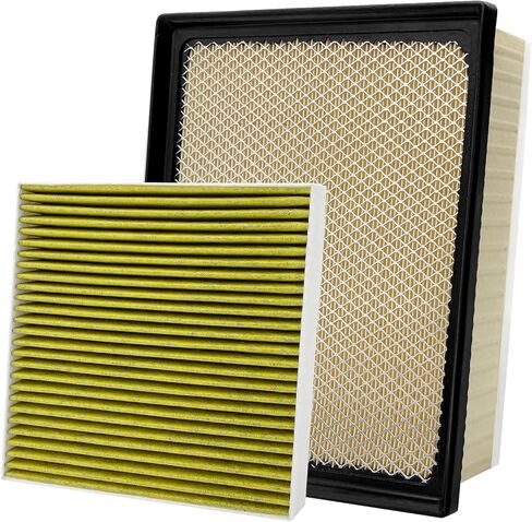 2PCS Cabin Engine Air Filter JMY09 JMP100 Kit Fits for Tacoma 3.5L 2016 2017 2018 2019 2020 2021 2022 2023, Replacement for 178010P100, CA11895, 87139YZZ09, CF10374 in Saudi Arabia