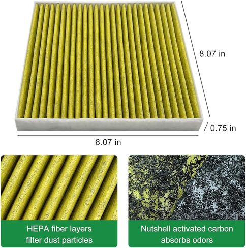 2PCS Cabin Engine Air Filter JMY09 JMP100 Kit Fits for Tacoma 3.5L 2016 2017 2018 2019 2020 2021 2022 2023, Replacement for 178010P100, CA11895, 87139YZZ09, CF10374 in Saudi Arabia