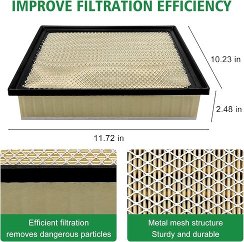 2PCS Cabin Engine Air Filter JMY09 JMP100 Kit Fits for Tacoma 3.5L 2016 2017 2018 2019 2020 2021 2022 2023, Replacement for 178010P100, CA11895, 87139YZZ09, CF10374 in Saudi Arabia