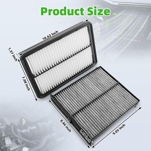 AUTOKAY CF11811 CA11259 Cabin Engine Air Filter Kit Fits for Mazda 3 2014-2018 for Mazda 6 2.5L 2014-2021 for Mazda CX-5 CX5 2013-2025 Not for Diesel RE# KD45-61-J6X9U CAF1907P PE07-13-3A0 PE07133A0 in Saudi Arabia