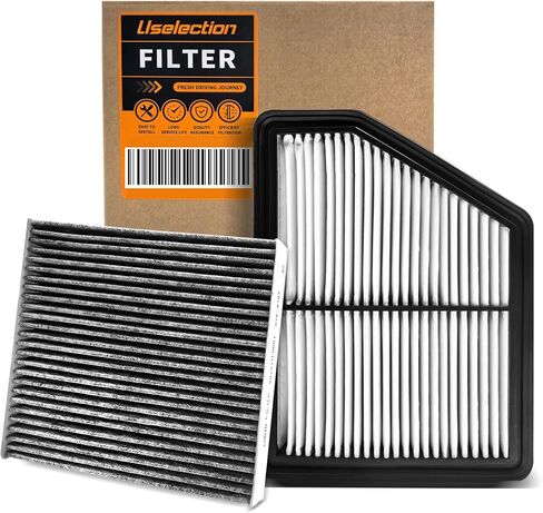 Cabin Engine Air Filter W/Activated Carbon Kit for Civic (2016-2025), HR-V (2023-2025). Replaces 17220-5BA-A00 CA12051 80292-TF0-G01 CF11182 (NOT FOR 1.5L/Turbo Eng, Civic Hatchback/Type R) in Kuwait
