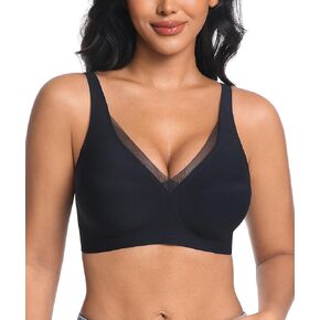 حمالات صدر لاسلكية مثيرة عميقة على شكل حرف V من الجيلي للنساء، حمالة صدر داعمة ومريحة، حمالة صدر بدون خياطة in Kuwait