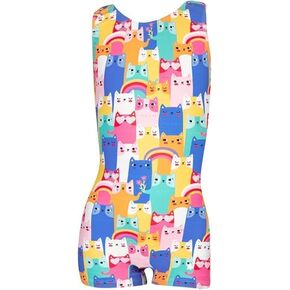Destira Catlandia Unitard For Gilrs, Animal Biketard, Toddler 2T in Kuwait