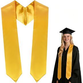 60 Inch Plain Graduation Stole Class of 2026 - Unisex Adults Graduation Sash for 2026 High School & College Graduates in Kuwait