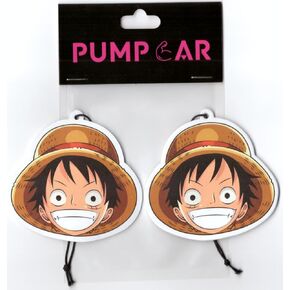 PumpCar 2 pieces Luffy head double-sided hanging cartoon cherry-scented funny car air freshener Cool hanging for rearview mirror Car Interior Accessories Gifts in Kuwait