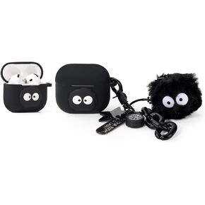 Silicone Case for AirPods 4 Earbuds (2024), XMBYGY Charging Shockproof Protective Headphones Cover with Cartoon Doll Anti-Lost Lanyard for Man Woman Teen (STCH) in Saudi Arabia