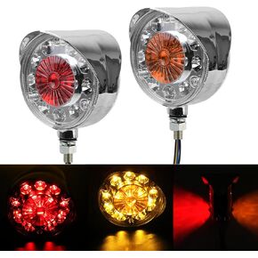 Double Face Marker 28LED Side Marker Lights Yellow/Red Turn Signal Stop Light for 24V Cars Trailers Tractors Buses (2 Packs) in Kuwait