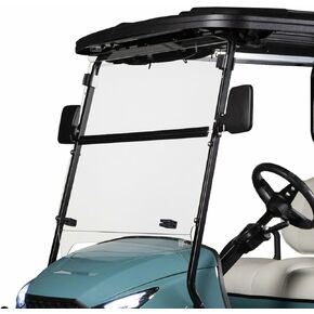 RedDot DOT Approved AS4 AS5 Clear Folding Golf Cart Windshield for MadJax XSeries 2023 Models in Kuwait
