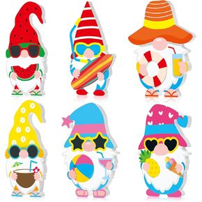 6 Pieces Back to School Tiered Tray Decor Wooden Sign Pencil Book Blackboard School Bus Gnome Wood Decoration Tall Standing Wooden Table Centerpiece for First Day of School Students (School) in Kuwait