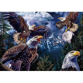 Eagle Puzzles Bird Puzzle 1000 Piece for Adults Natural, Soaring Animal Puzzles 1000 Pieces Jungle Jigsaw Puzzle, Forest Puzzle as Decor in Kuwait